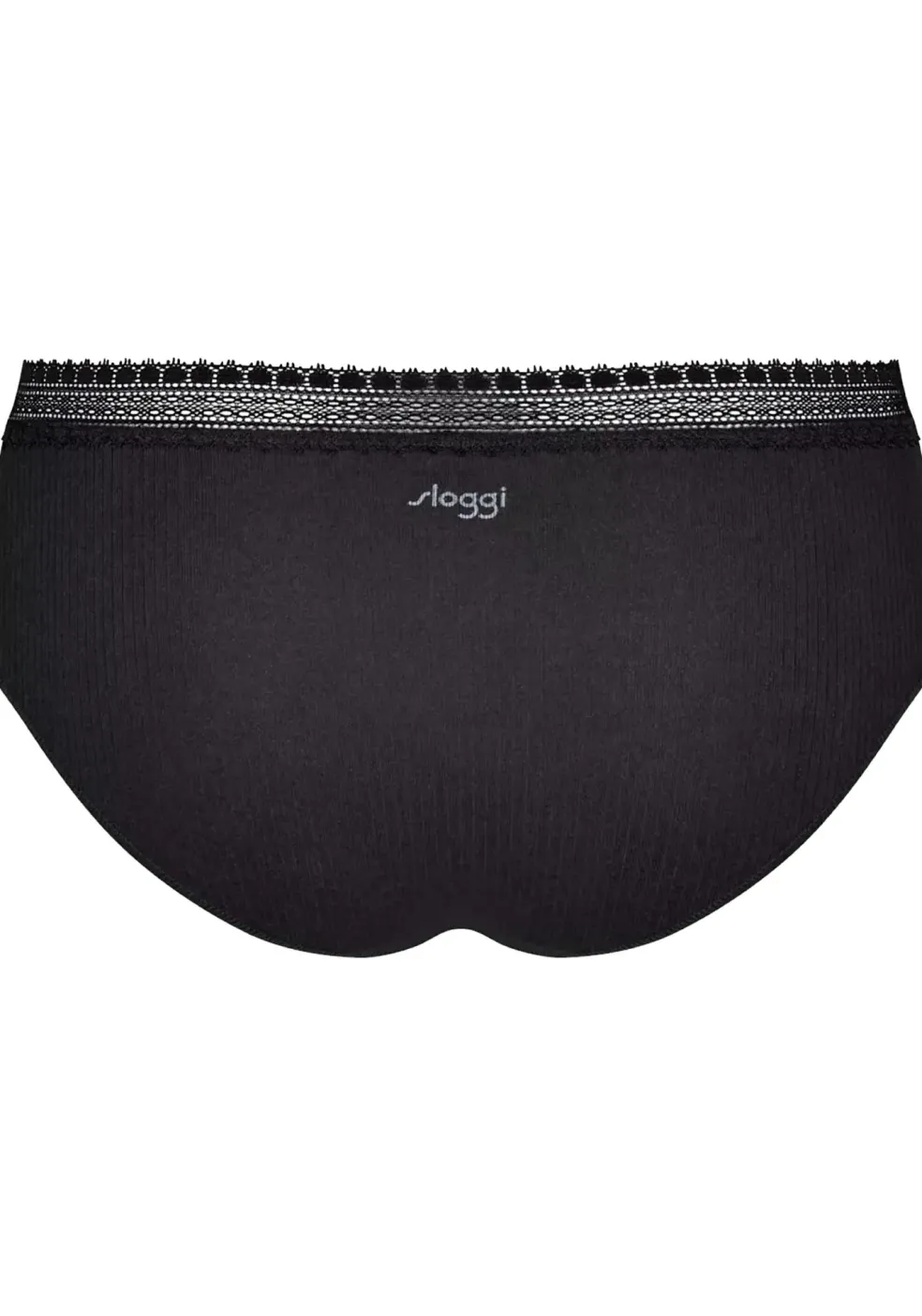 Sloggi Women GO Ribbed R Hipster (2-pack), dames slip, zwart