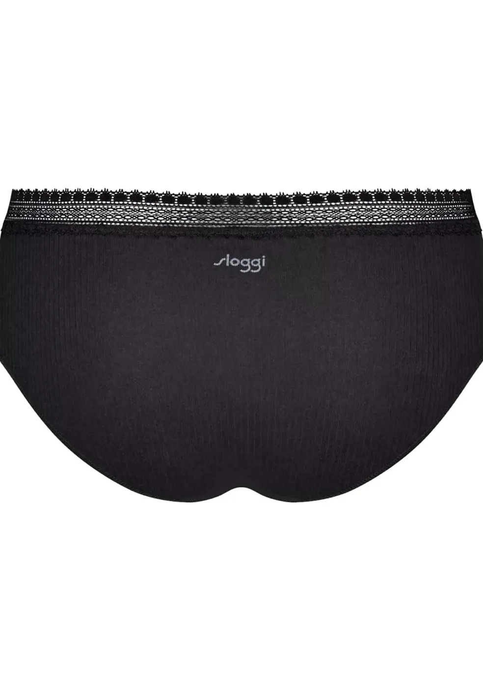 Sloggi Women GO Ribbed R Hipster (2-pack), dames slip, zwart