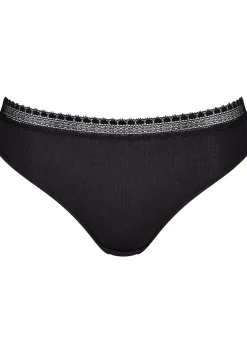 Sloggi Women GO Ribbed R Tai (2-pack), dames slip, zwart