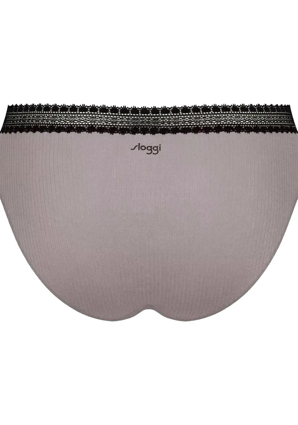 Sloggi Women GO Ribbed R Tai (2-pack), dames slip, zwart