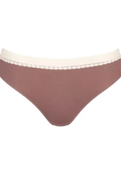 Sloggi Women GO Ribbed R Tai (2-pack), dames slip, lichtbruin en ecru