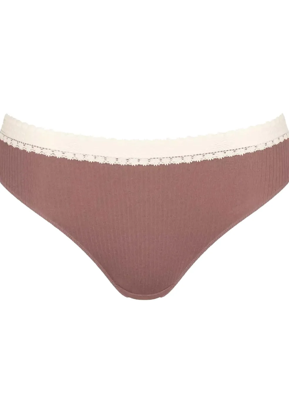 Sloggi Women GO Ribbed R Tai (2-pack), dames slip, lichtbruin en ecru