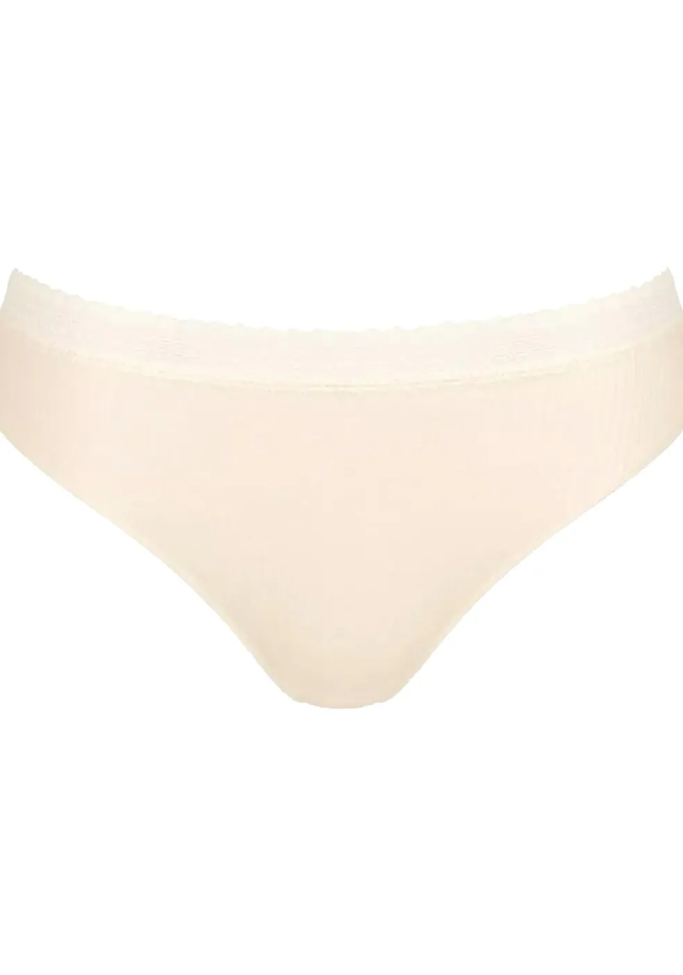 Sloggi Women GO Ribbed R Tai (2-pack), dames slip, lichtbruin en ecru