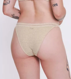 Sloggi Women GO Ribbed R Tanga (2-pack), dames slip, beige melange