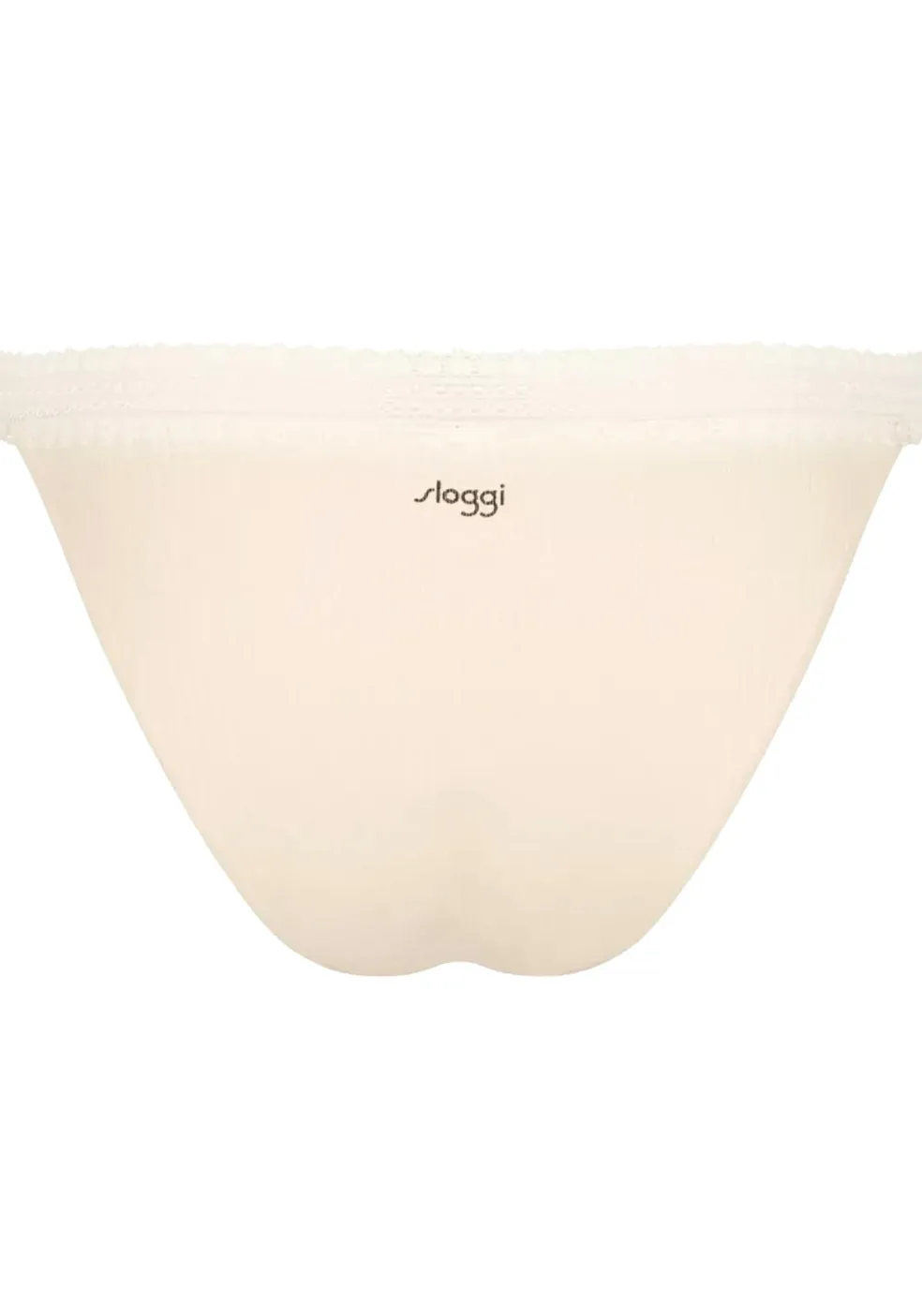 Sloggi Women GO Ribbed R Tanga (2-pack), dames slip, lichtbruin en ecru