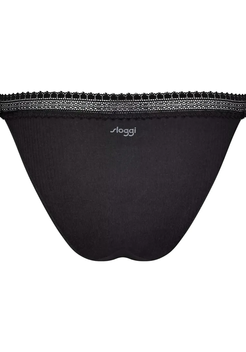 Sloggi Women GO Ribbed R Tanga (2-pack), dames slip, zwart