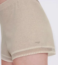 Sloggi Women GO Ribbed Short (1-pack), dames boxer, beige melange
