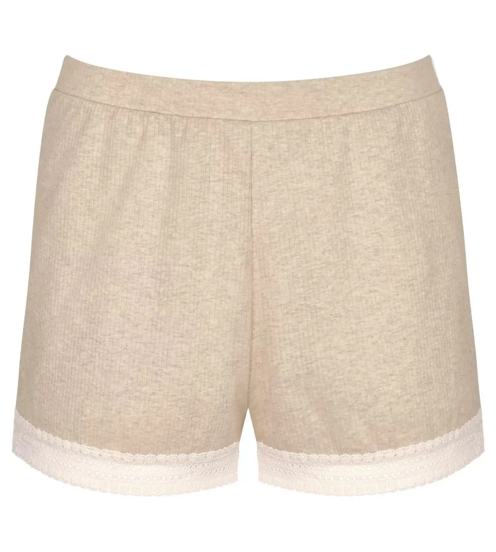Sloggi Women GO Ribbed Short (1-pack), dames boxer, beige melange
