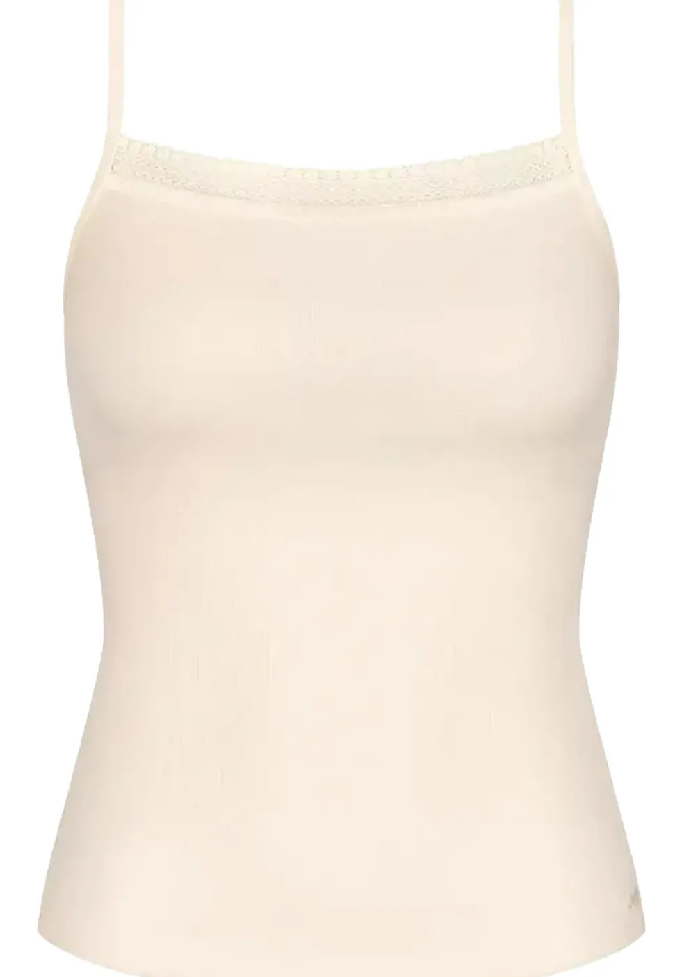 Sloggi Women GO Ribbed Spaghetti Top (1-pack), dames singlet, wit
