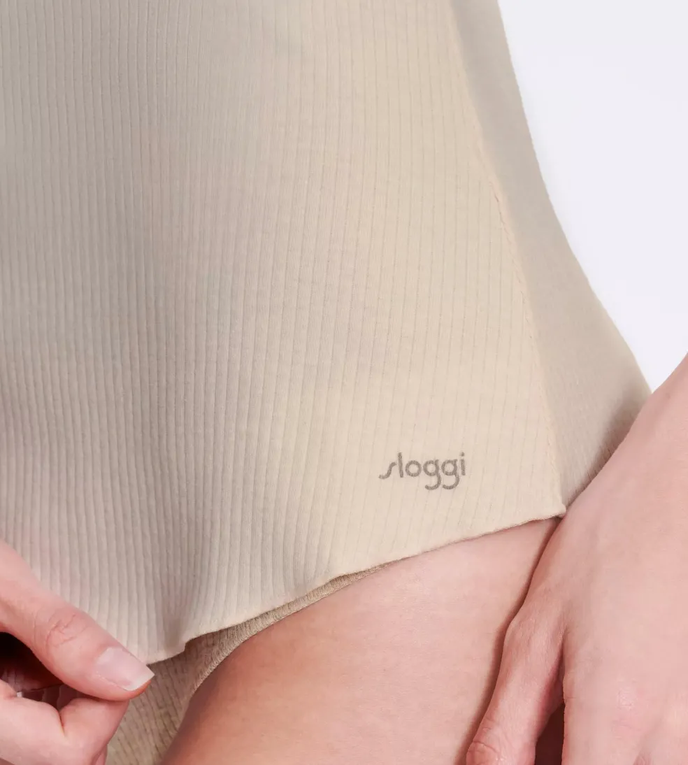Sloggi Women GO Ribbed Tank Top (1-pack), dames singlet, beige melange