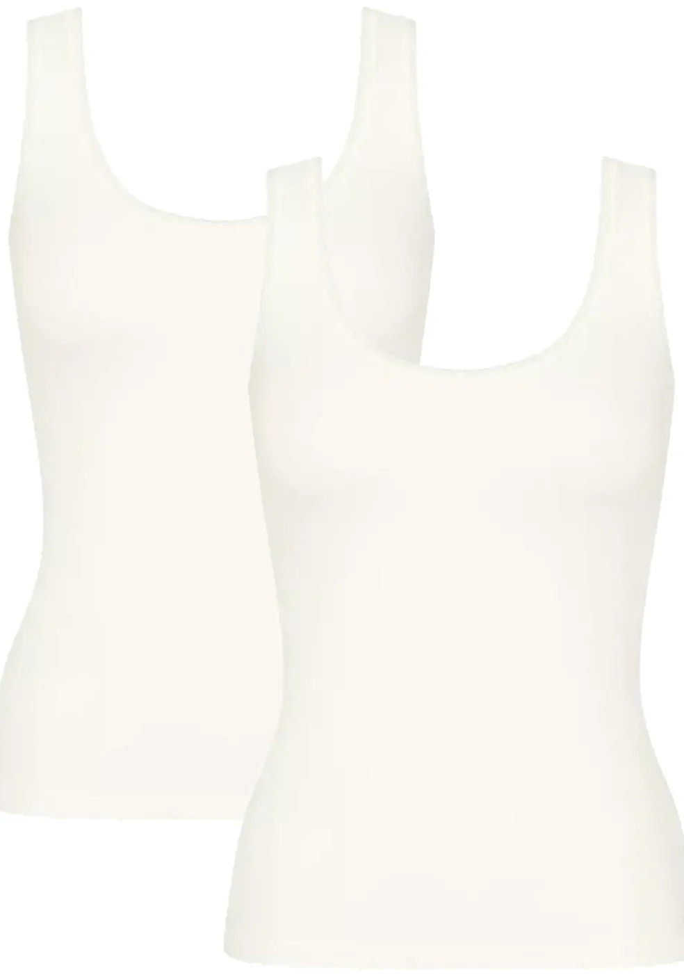 Sloggi Women GO Tank Top (2-pack), dames singlet, wit