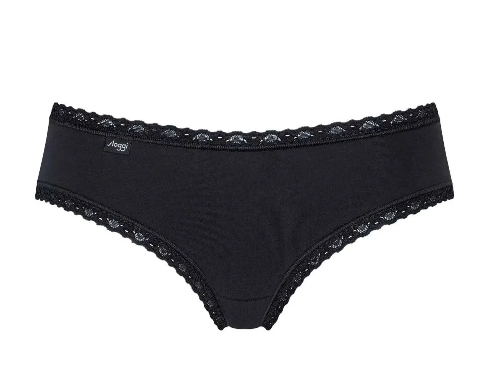 Sloggi Women 24/7 Weekend Hipster (3-pack), dames slip, zwart