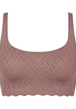Sloggi Women ZERO Feel Bliss Top, bralette, donkerbruin