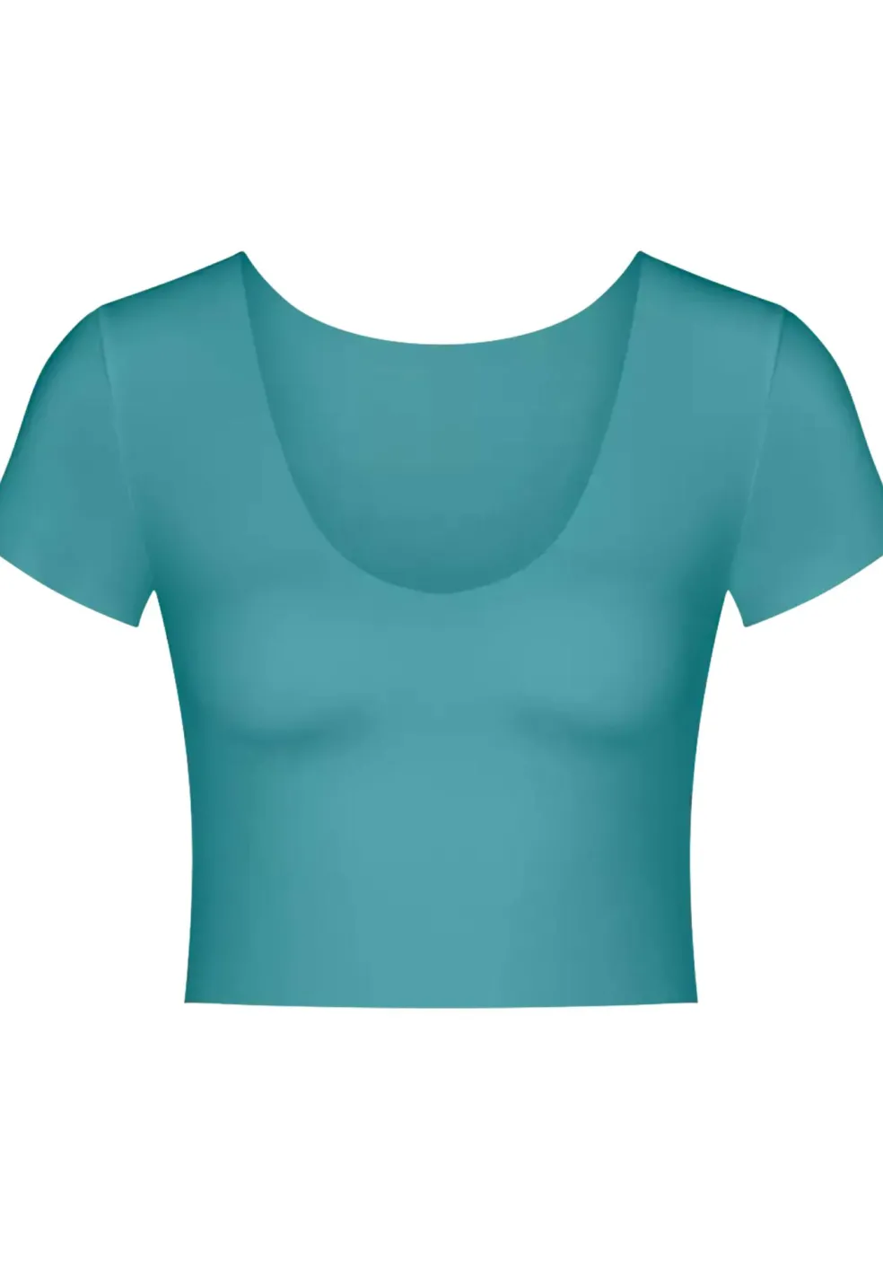Sloggi Women ZERO Feel 2.0 Crop Top (1-pack), dames korte top, turquoise