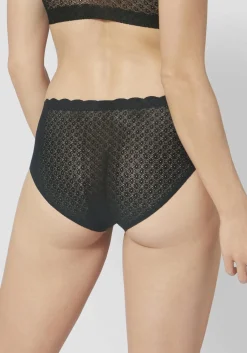 Sloggi Women ZERO Feel Lace High Waist Brief, hoge dames slip kant, zwart