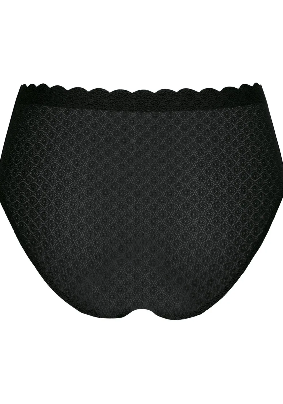 Sloggi Women ZERO Feel Lace High Waist Brief, hoge dames slip kant, zwart