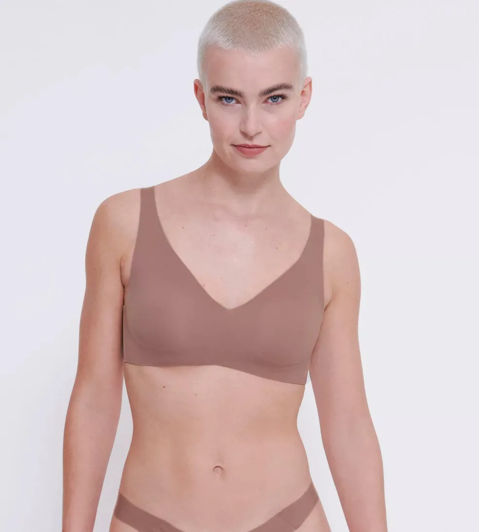 Sloggi Women ZERO Feel 2.0 Soft bra, BH, donkerbruin