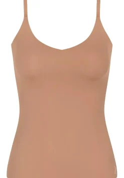 Sloggi Women ZERO Feel 2.0 Spaghetti Top (1-pack), dames singlet, lichtbruin
