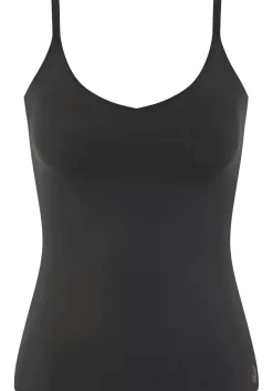 Sloggi Women ZERO Feel 2.0 Spaghetti Top (1-pack), dames singlet, zwart