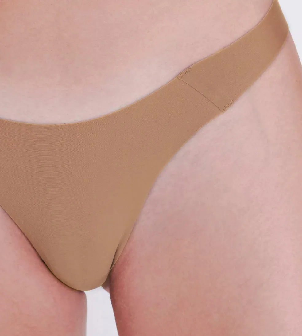 Sloggi Women ZERO Feel 2.0 Tiny tanga (1-pack), dames slip, lichtbruin
