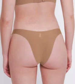 Sloggi Women ZERO Feel 2.0 Tiny tanga (1-pack), dames slip, lichtbruin