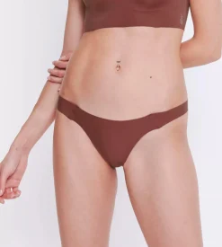 Sloggi Women ZERO Feel 2.0 Tiny tanga (1-pack), dames slip, roestbruin