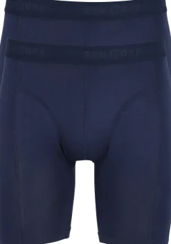 TEN CATE Basics men bamboo viscose long shorts (2-pack), heren boxers lange pijpen, blauw