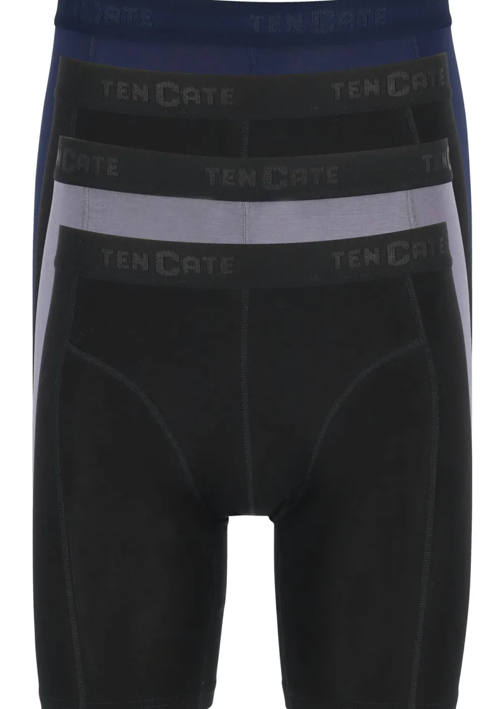 TEN CATE Basics men bamboo viscose long shorts (4-pack), heren boxers lange pijpen, multicolor
