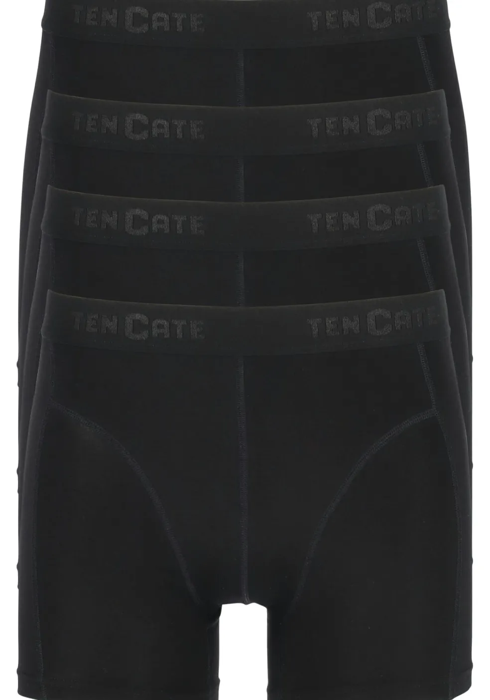 TEN CATE Basics men bamboo viscose shorts (4-pack), heren boxers normale lengte, zwart