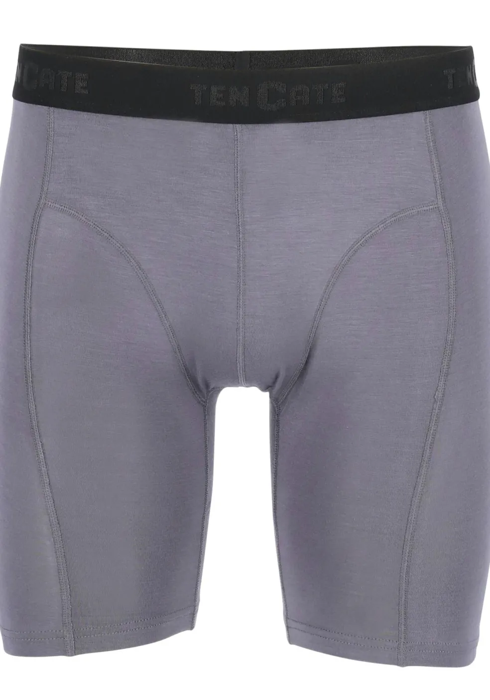 TEN CATE Basics men bamboo viscose long shorts (2-pack), heren boxers lange pijpen, grijs