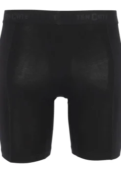TEN CATE Basics men bamboo viscose long shorts (2-pack), heren boxers lange pijpen, zwart