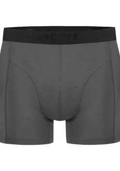 TEN CATE Basics men bamboo viscose shorts (2-pack), heren boxers normale lengte, grijs