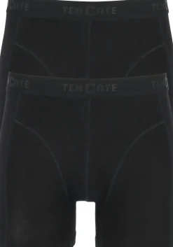 TEN CATE Basics men bamboo viscose shorts (2-pack), heren boxers normale lengte, zwart