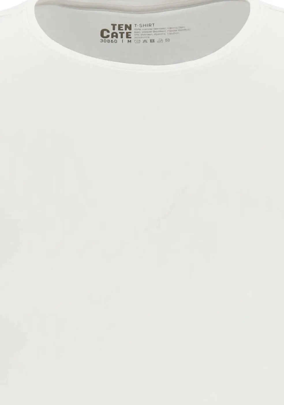 TEN CATE Basics men bamboo viscose T-shirt (1-pack), heren T-shirt O-hals, wit