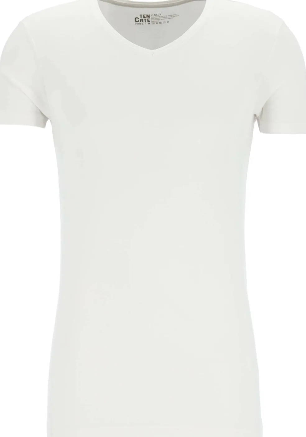 TEN CATE Basics men bamboo viscose T-shirt (1-pack), heren T-shirt V-hals, wit
