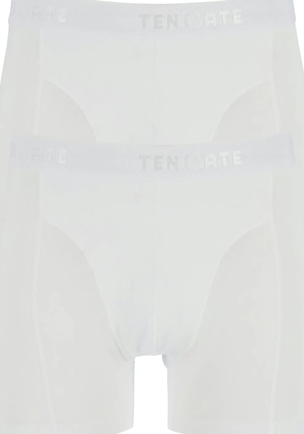 TEN CATE Basics men shorts (2-pack), heren boxers normale lengte, wit