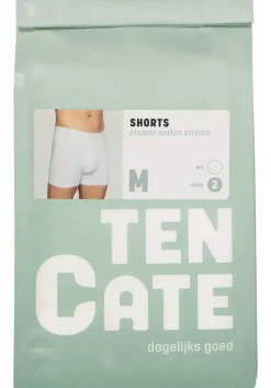 TEN CATE Basics men shorts (2-pack), heren boxers normale lengte, wit