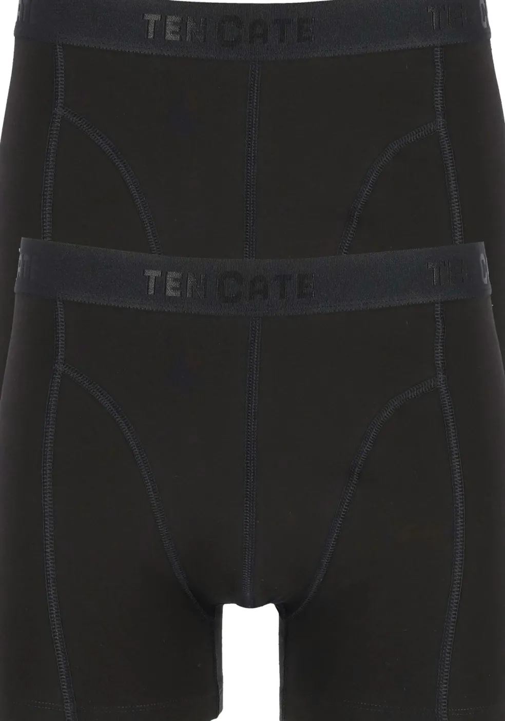 TEN CATE Basics men shorts (2-pack), heren boxers normale lengte, zwart