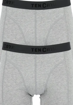 TEN CATE Basics men shorty (2-pack), heren boxers kort, grijs melange
