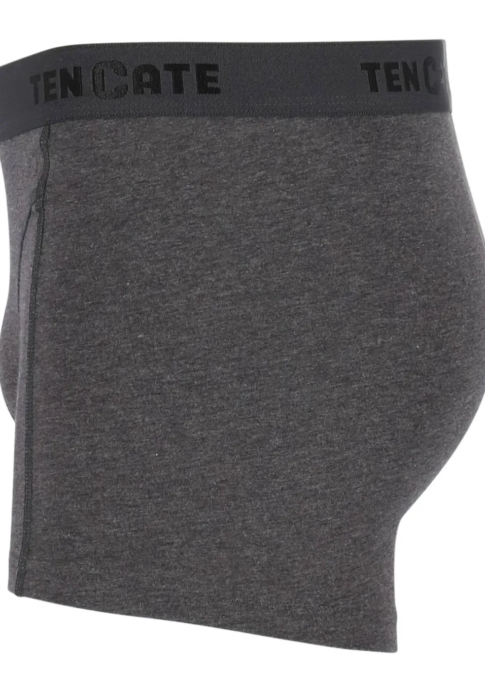TEN CATE Basics men shorty (2-pack), heren boxers kort, antraciet grijs melange
