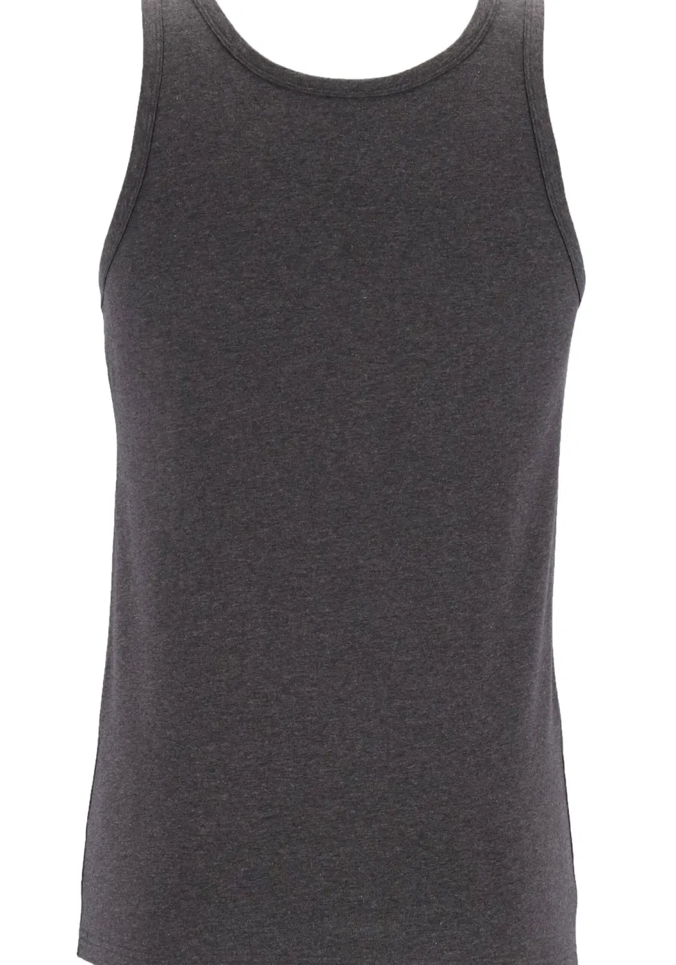 TEN CATE Basics men singlet (2-pack), heren hemden O-hals, antraciet grijs melange