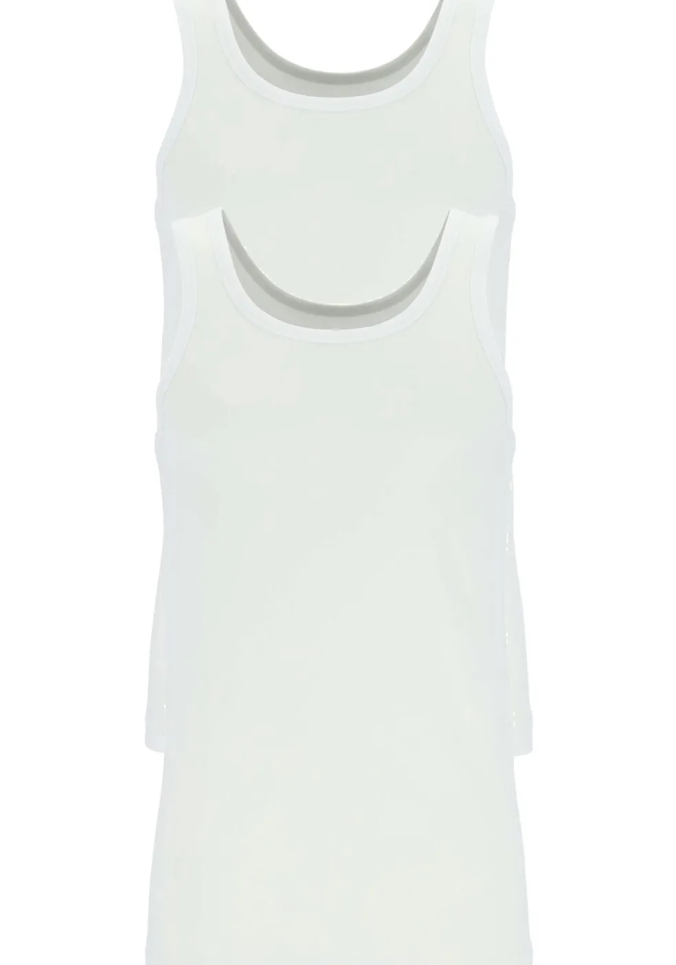 TEN CATE Basics men singlet (2-pack), heren hemden O-hals, wit
