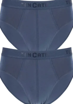 TEN CATE Basics men slip (2-pack), heren sportslips, blauw