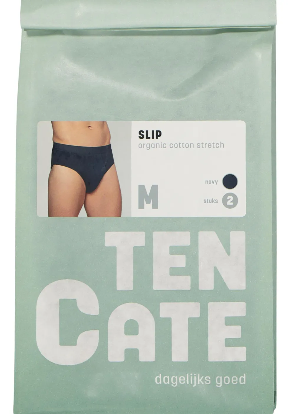 TEN CATE Basics men slip (2-pack), heren sportslips, blauw