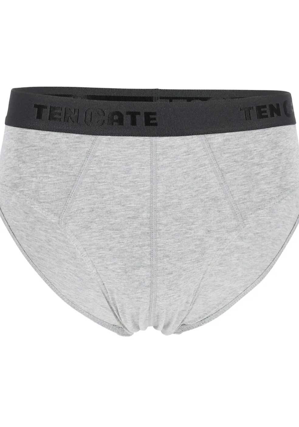 TEN CATE Basics men slip (2-pack), heren sportslips, grijs melange