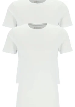 TEN CATE Basics men T-shirt (2-pack), heren T-shirts O-hals, wit