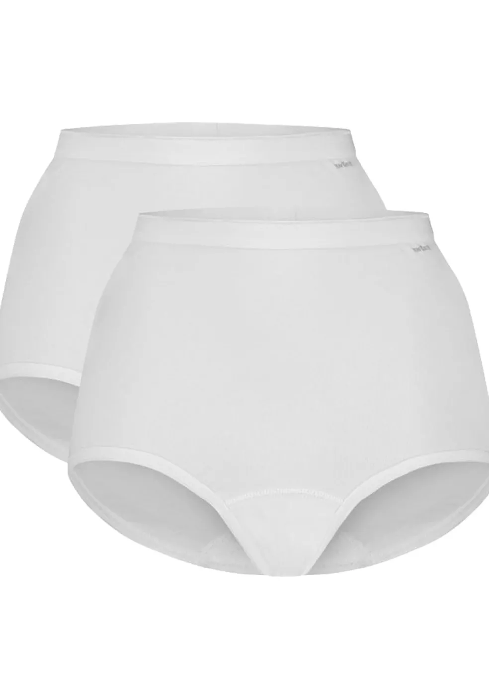 TEN CATE Basics women high waist (2-pack), dames High waist hoge taille, wit
