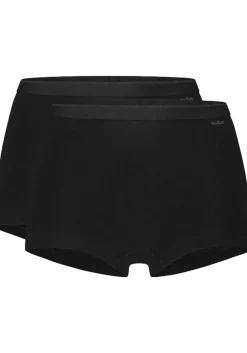 TEN CATE Basics women shorts (2-pack), dames Shorts middelhoge taille, zwart