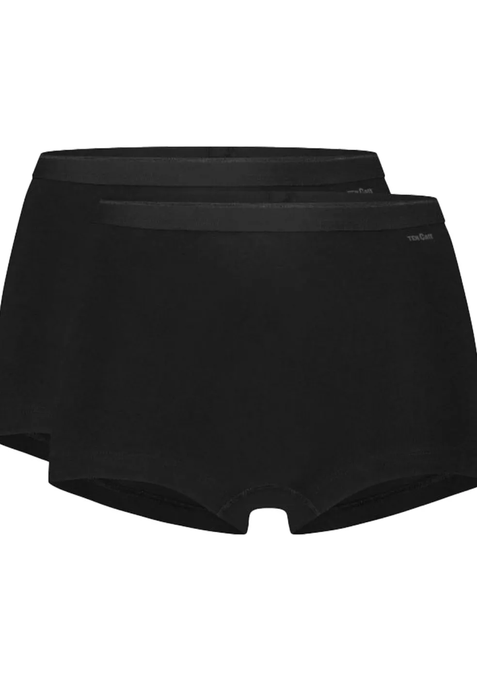 TEN CATE Basics women shorts (2-pack), dames Shorts middelhoge taille, zwart