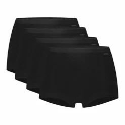 TEN CATE Basics women shorts (4-pack), dames Shorts hoge taille, zwart